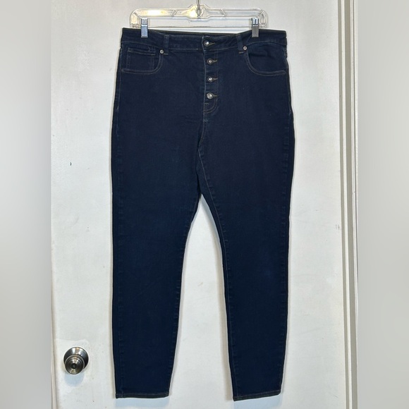 Faith  Dark Blue Women's Jeans - Picture 3 of 9